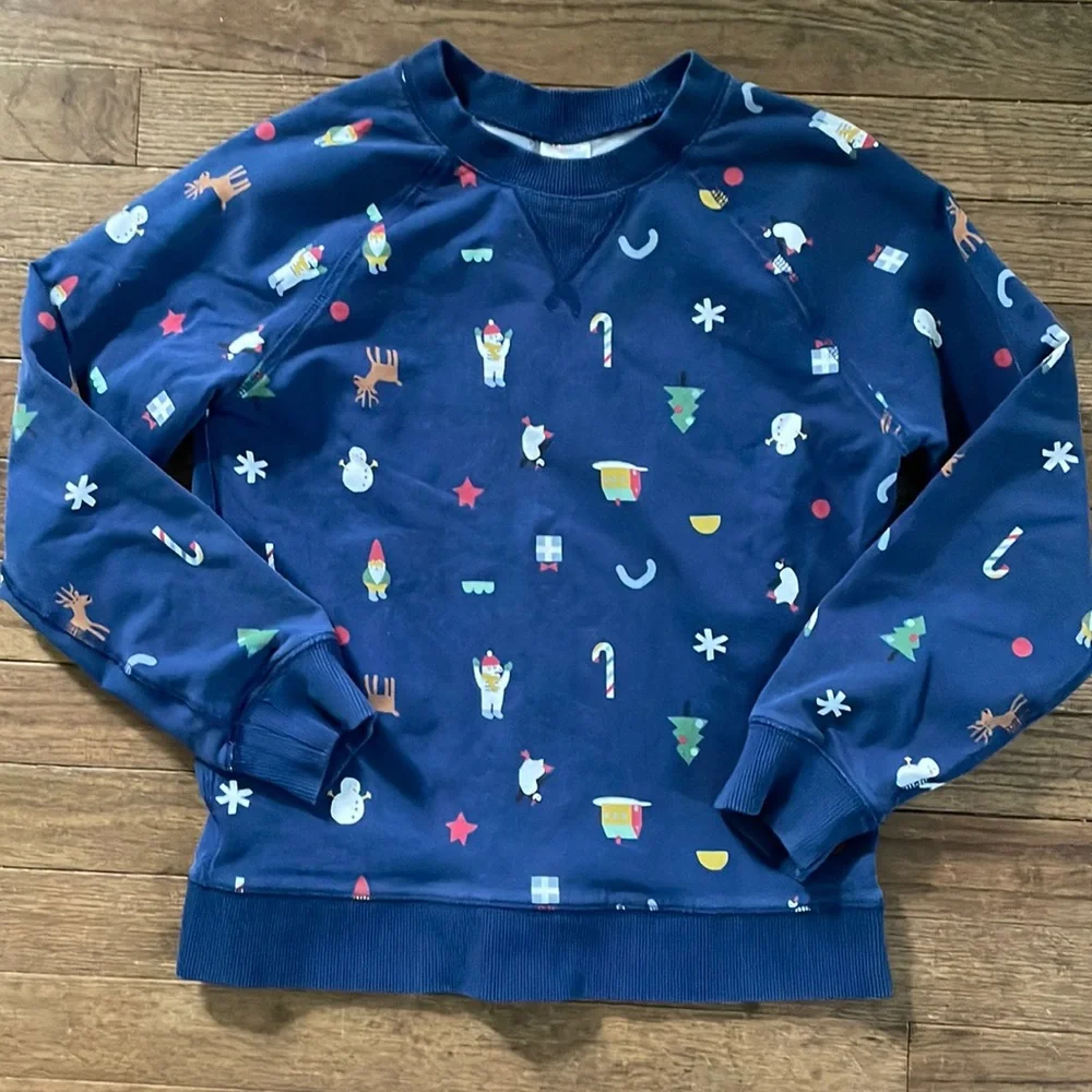 Hanna Andersson holiday and floral sweatshirt bundle